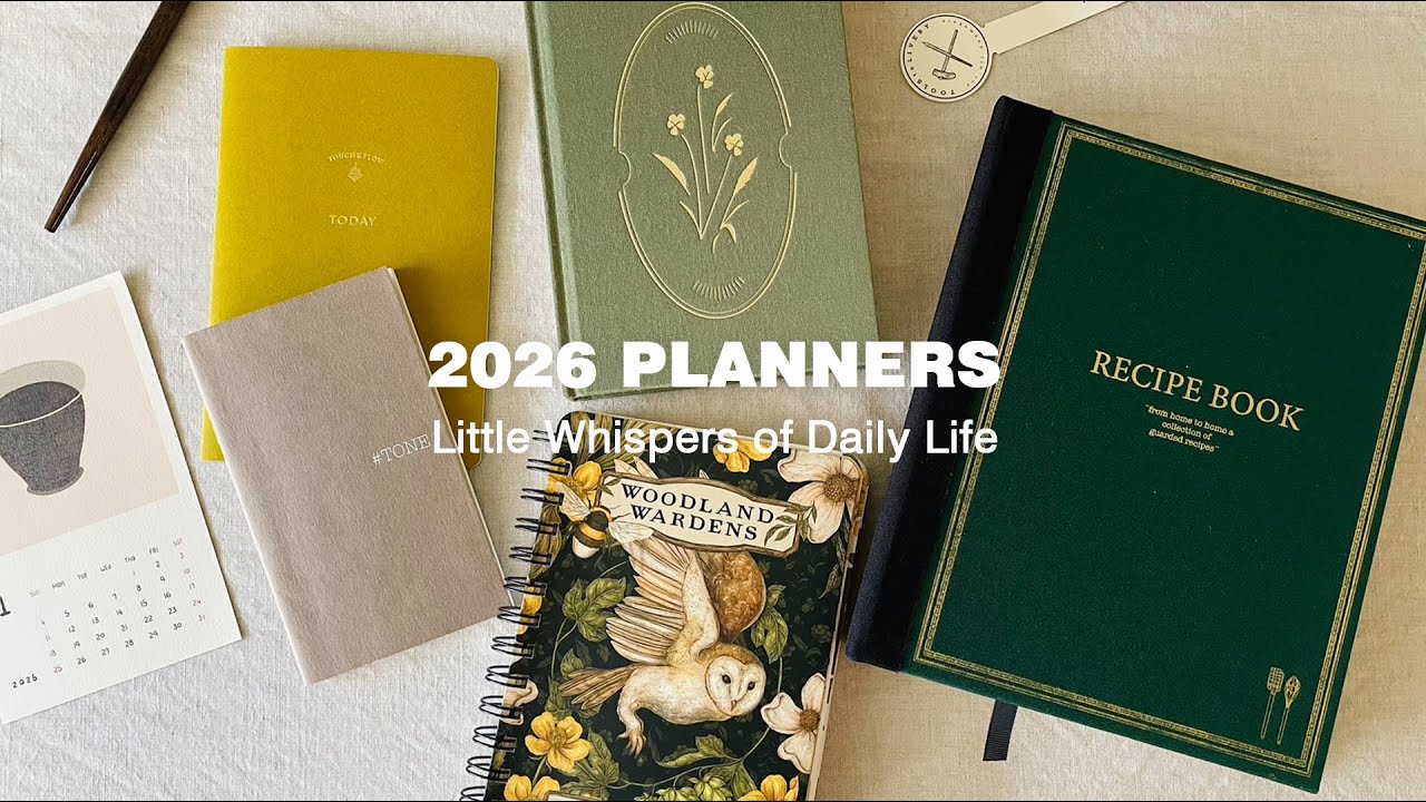 【VLOG】5本來自不同國家的手帳，陪我規劃2026的工作與生活｜工作安排、生活節奏、創作計畫｜分享個人收藏、整理思緒想法與靈感、重回專注軌道｜森絵日常 Whispers of Daily Life