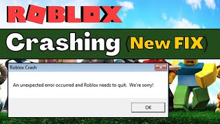 HOW TO FIX ROBLOX CRASH - New Methods - Real FIX (2023)