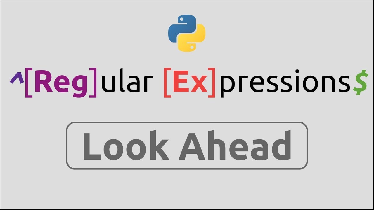 Regex In  Python (Part-16) | Look Ahead