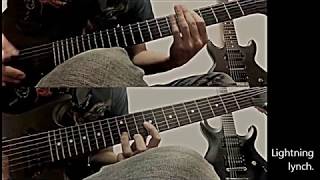lynch. / Lightning Dual guitar cover ギター 弾いてみた