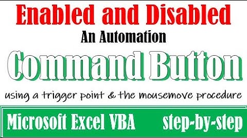 Enable and disable Command Button automatically