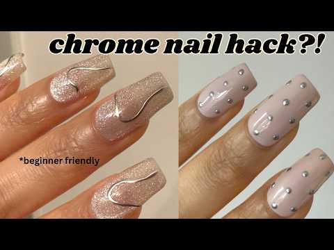 Chrome nails without chrome powder?! Testing chrome gel polish hack