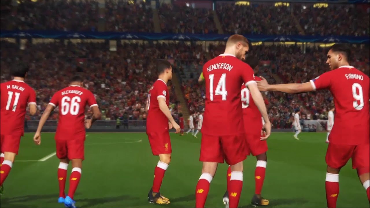 Sadio Mané Fantastic Scissors Kick Goal - [PES 18] - YouTube