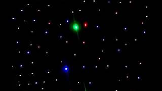 LED Star Curtain Black Cloth RGBW led DMX Controller for Wedding Background Event Show Disco
