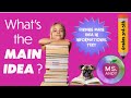 Understanding Main Ideas