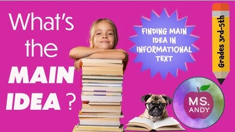 How to Find the Main Idea in Nonfiction | Reading Skills for Elementary Students