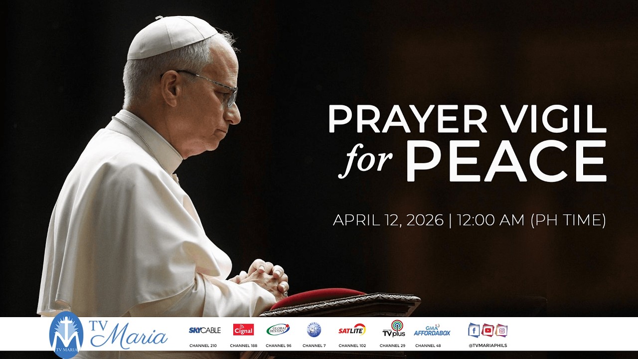 Holy Rosary for Peace With Pope Leo XIV (April 12, 2026) - YouTube