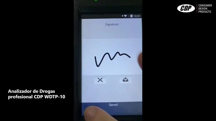 Analizador de Drogas profesional CDP WDTP 10