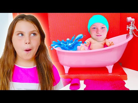 Adriana pretends to be a parent | Funny stories for kids