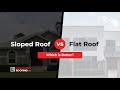 SLOPED roof vs. FLAT roof… Which is better? #roof #roofleaks #roofing