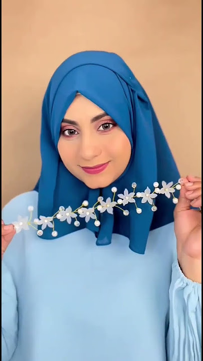 Eid special 🌛and Party wear Hijab style 🧕#hijab #hijabtutorial #2023 #viral #shorts