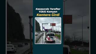 Kasasında Taraftar Yüklü Kamyon Kantara Girdi - Artvin’in Hopa