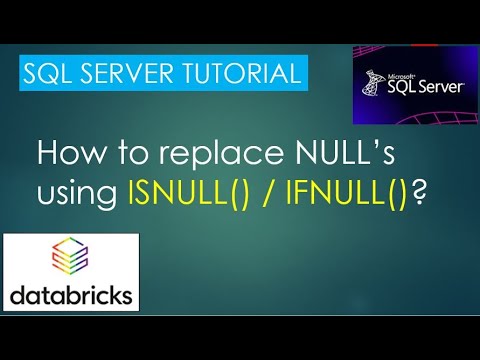 16. Replace Nulls using ISNULL(), IFNULL() | SQL Server Tutorial PART16 ...