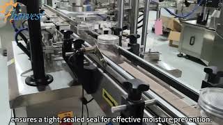 Dual-head linear layout, doubling efficiency – the expert in screw capping machine for nut cans