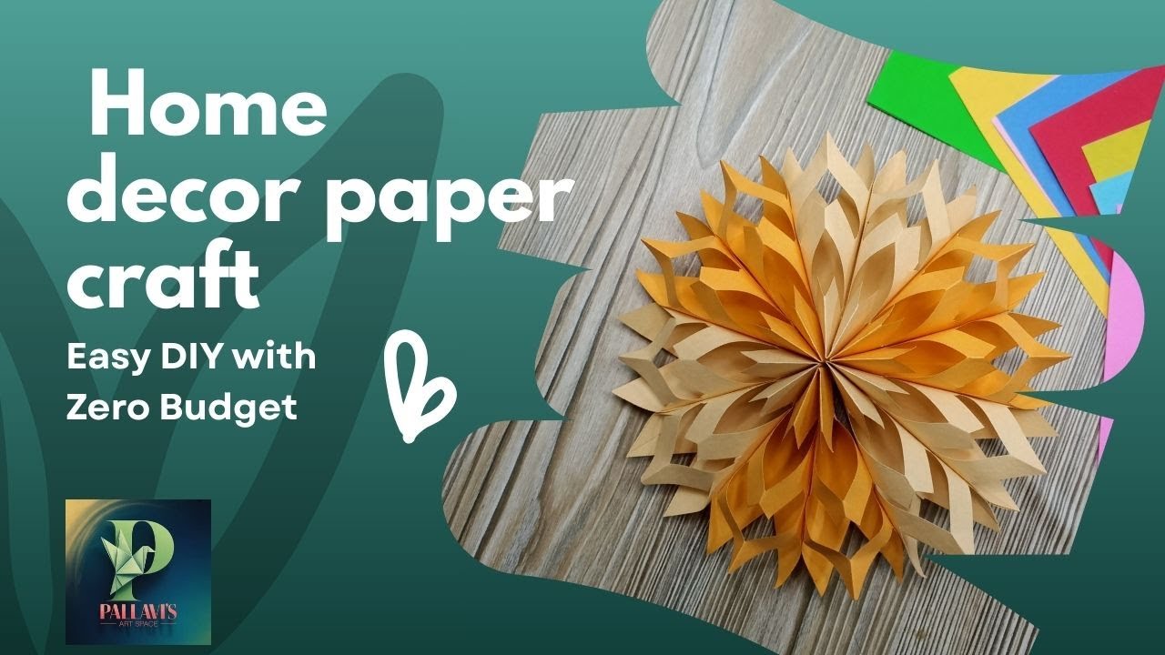 How to Make Beautiful Paper Snowflakes | Easy Snowflake Cutting Tutorial | Pallavi's Art Space