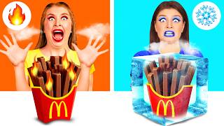 Défi Alimentaire Chaud vs Froid | Cuisine Savoureuses Hacks par BaRaFun Challenge