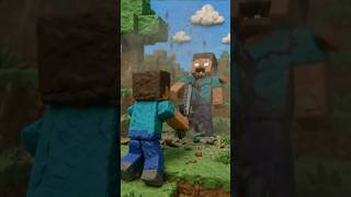 Herobrine vs Steve Epic Sword Battle 😱 Clay Animation #shorts #short