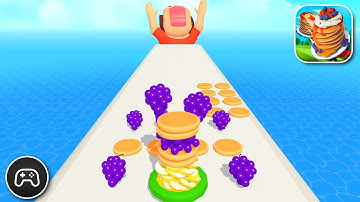 Pancake Run - Gameplay Walkthrough Part 75 - Racing Game Levels 463-466 (iOS, Android)