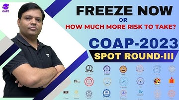 COAP-2023 | Additional Round-3 | Freeze now or How much more risk to take? | SKS50| Shailendra Kumar