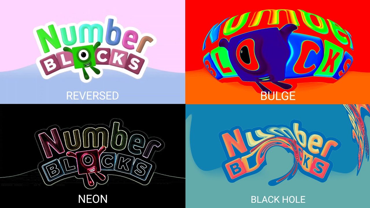Number Blocks intro Logo fun clips