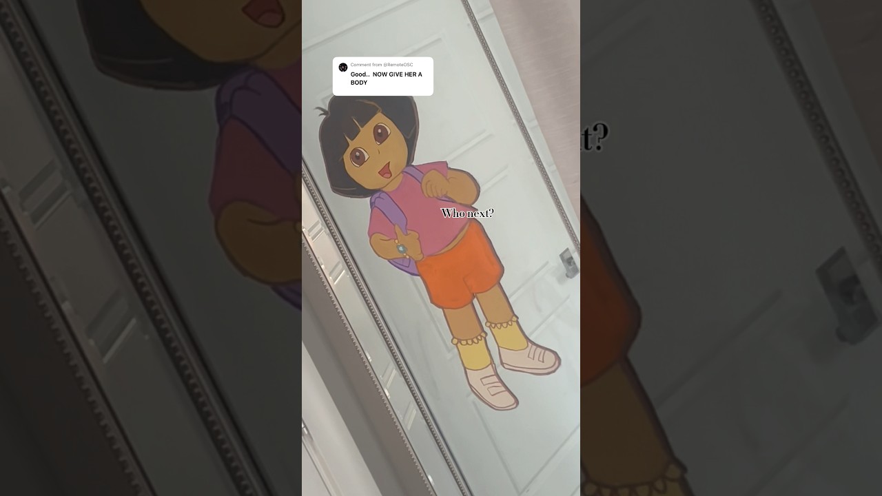 Painting ✨Dora the explorer✨a body 🪞