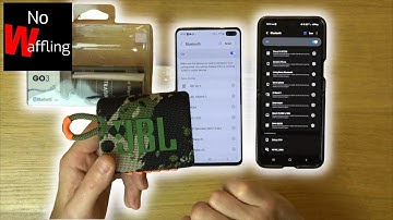 How to pair your phone via bluetooth on JBL Go 3