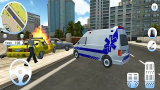 Roof Jumping Ambulance Simulator - Rescue Driver Rooftop Stunt Missions - Android Gameplay #8 screenshot 4