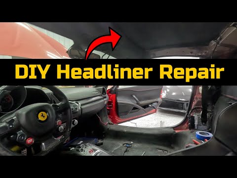 DIY Headliner Repair on a Ferrari 458 Italia