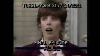 Alice Season 9 1984-85 Promo Series Finale