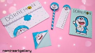 Doraemon School Supplies | DIY School Supplies | 5 Easy School Supplies