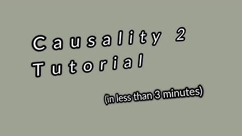 Causality 2 tutorial
