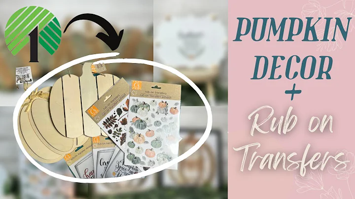 😲 GRAB DOLLAR TREE RUB ON TRANSFERS to CREATE HIGH END PUMPKIN DECOR | Fall Home Decor DIYs
