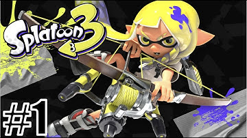 Splatoon 3 Gameplay - Part 1 - Story Mode! The Crater 100% (Nintendo Switch)