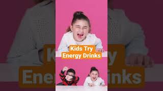 Kids Try Energy Drinks! ⚡️😳 #Shorts