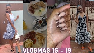 VLOGMAS#15-19 : New Nails , Wedding Oclock , Breakfast Date , Church