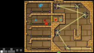 Fireboy and Watergirl 2 Level 23 100% 2 player speedrun in 19 seconds
