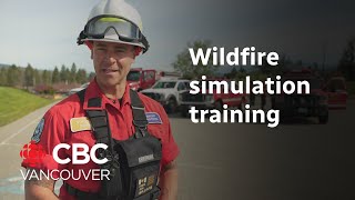 Wildfire simulation training in preparation for fire season by CBC Vancouver 493 views 2 days ago 2 minutes, 4 seconds