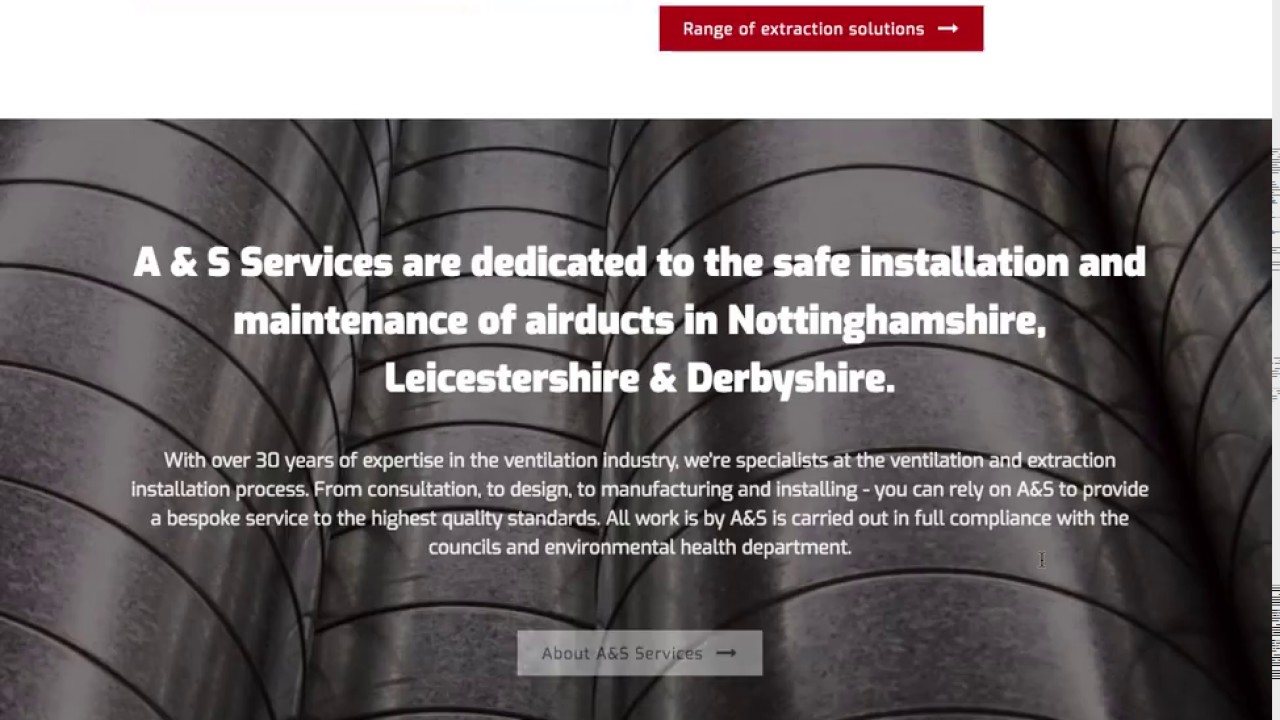 Website Design for A&S Services