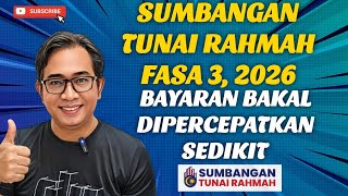 BAYARAN STR FASA 3 BAKAL DIPERCEPATKAN SEDIKIT! BAYARAN STR FASA 3 BAKAL DIPERCEPATKAN SEDIKIT!