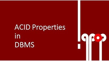 DBMS: ACID property