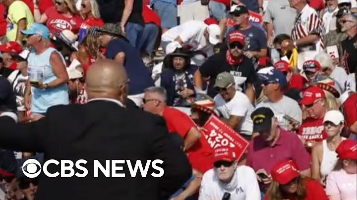 Eyewitness shares video from Trump rally after shots fired