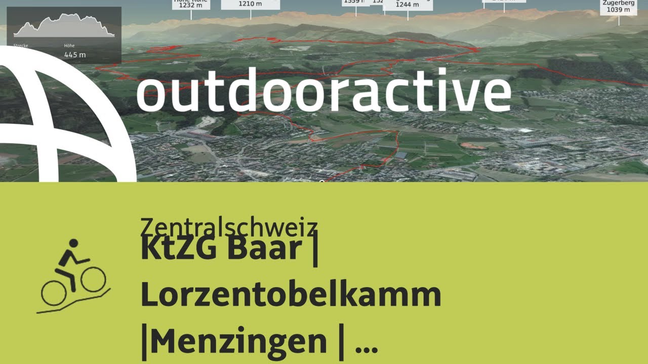 Mountainbike-tour in der Zentralschweiz: KtZG Baar | Lorzentobelkamm |Menzingen | Zugerberg | Zug