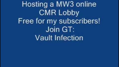 Free MW3 Modded Online Lobby!
