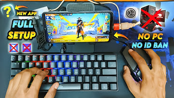 2024 😱 New App Full Setup Keyboard and Mouse in Mobile | Keyboard se free fire kaise khele in hindi