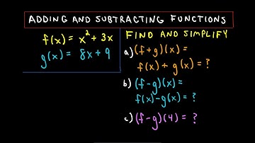 Functions: Adding and Subtracting