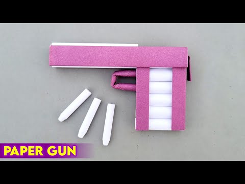 Mini Paper Gun , how to make paper gun , Easy homemade gun