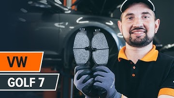 How to change front brake pads on VW GOLF 7 [TUTORIAL AUTODOC]