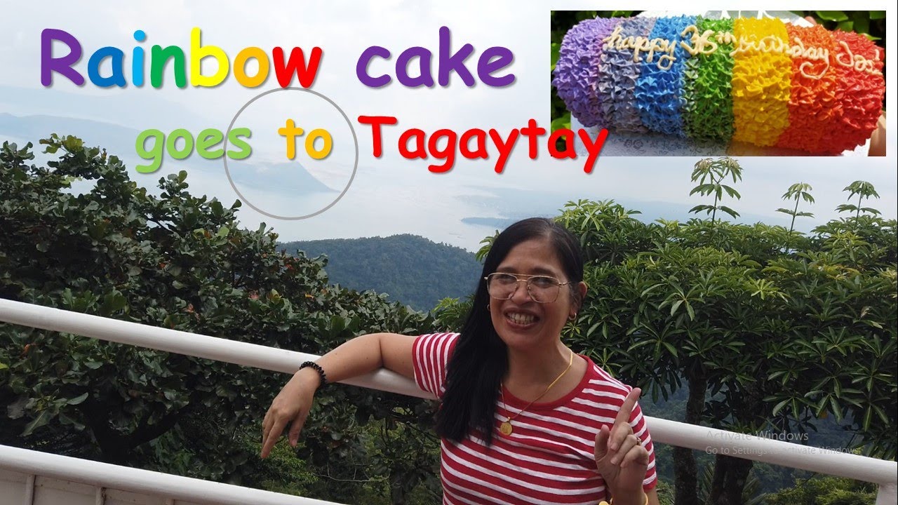 Rainbow cake goes to Tagaytay (GCQ) How to make Rainbow cake YouTube