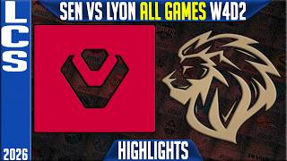 SEN vs LYON Highlights ALL GAMES | LCS Summer 2026 W4D2 | Sentinels vs LYON