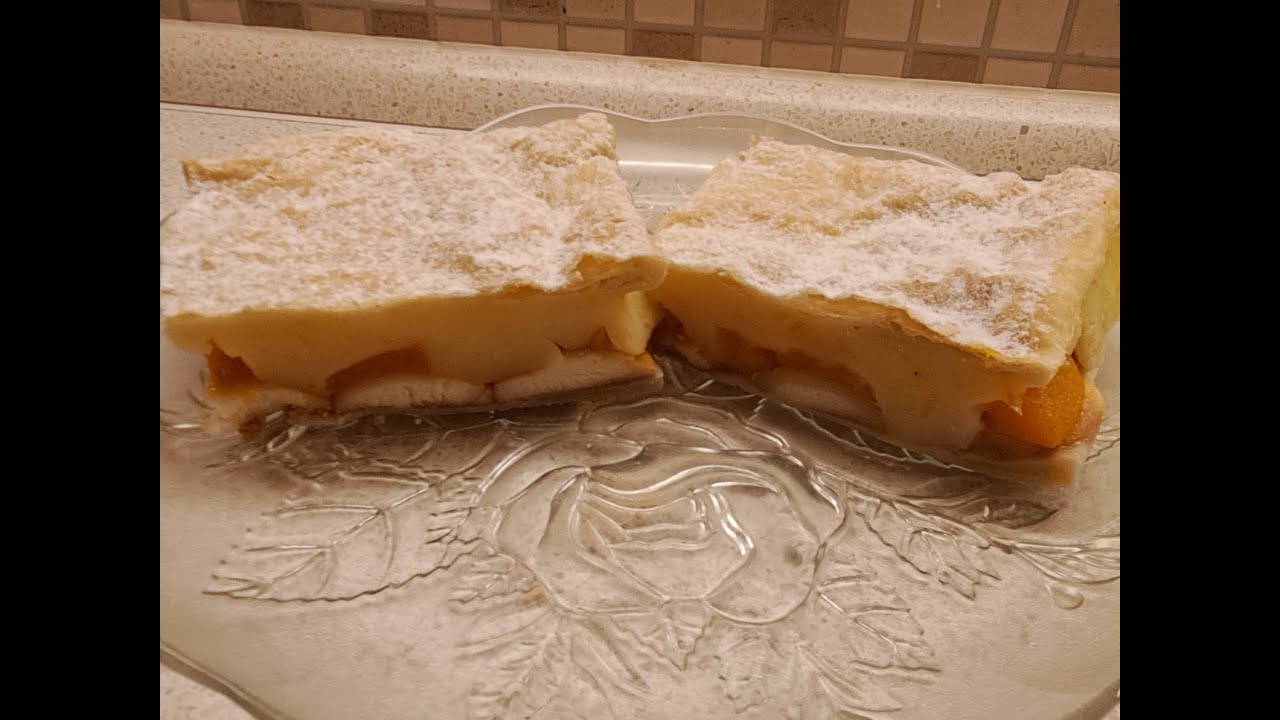 Pudinkové řezy z listového těsta